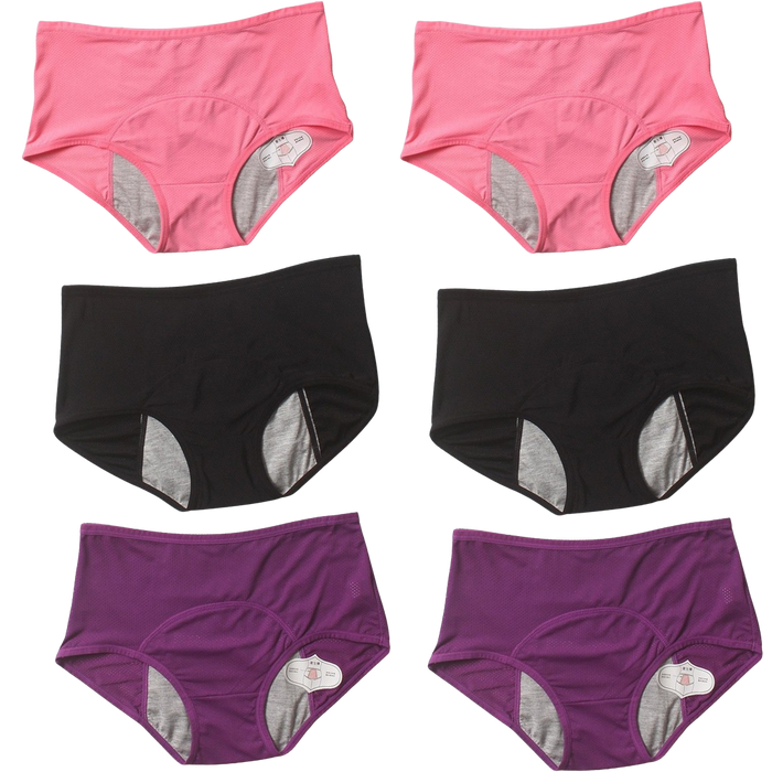 6Pcs DryGuard LeakProof Undies