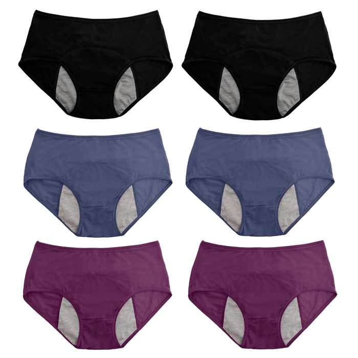 6Pcs DryGuard LeakProof Undies